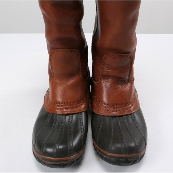 Sorel Leather Slimpack Equestrian Riding Boots Women's sz 6 Cinnamon 15" Tall - Picture 10 of 15
